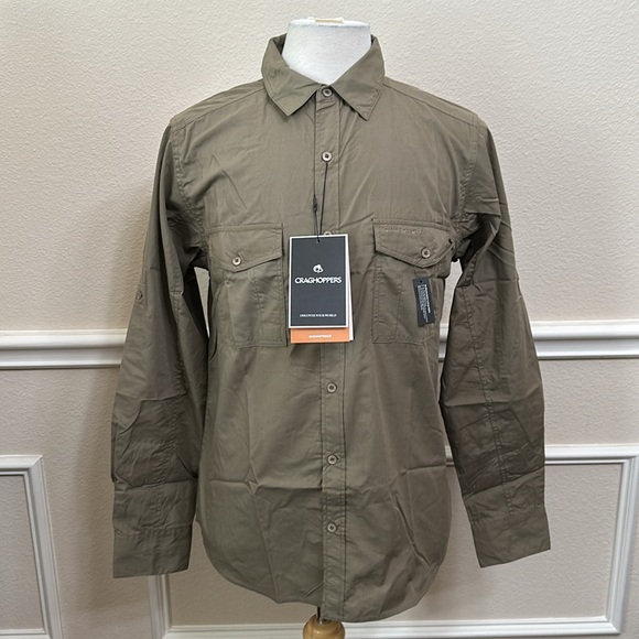 Craghoppers KIWI LONG SLEEVE SHIRT - Pebble - Picture 1 of 16